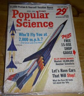 POPULAR SCIENCE MAGAZINE   April 1964   $1,000 Prefab it Yourself 