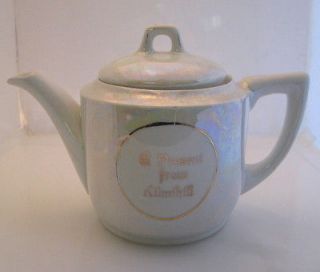 Vintage Bavaria Teapot Lusterware Iridescent Kilmihill Ireland Antique