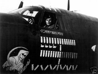 WWII Photo, WW2 Nose Art, Grim Reaper, A 20 USAAF
