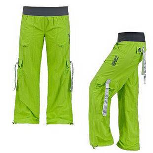 NWT Zumba Fitness Zumbawear Samba Cargo Pants   Large (L)   Bright 