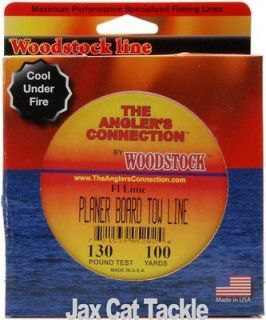 Woodstock Anglers Connection Planer Board Tow Line Lime or Orange 100 