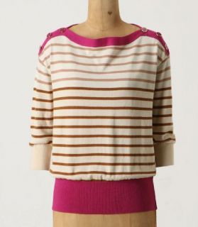 Anthropologie Loblolly Pullover Sweater Top Size XS, Yellow Bird
