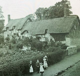 Anne Hathaways Cottage, Shottery, England, Keystone Magic Lantern 