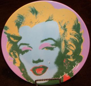 ANDY WARHOL x Block China Marilyn (purple) Plate 1997 from Some 