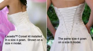 Ivory Corset Kit with Lace up Back Makes Your Wedding Gown Fit Perfect