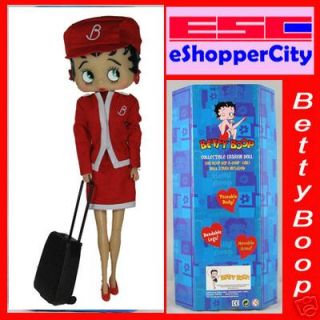 Betty Boop Airline Flight Attendant Uniform Doll 12