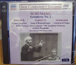 Schumann Martucci Tommasini Wagner Toscanini 2CDs MINT