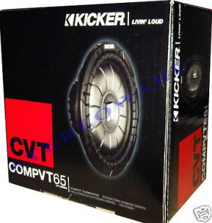 KICKER CVT65 4 OHM 6.5 300W SUBWOOFER NEW2010 10CVT654