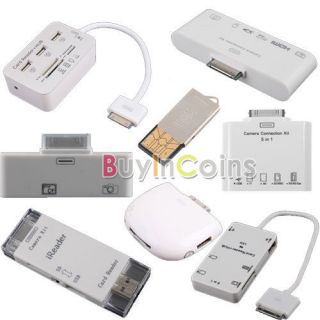 All in 1 Camera Connection Kit Multi Card Reader Adapter USB Hub Combo 