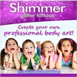   listed Shimmer Body Art Glitter Tattoos Kit as seen on TV great fun