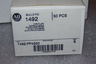 Allen Bradley 1492 FP4250 Fuse Plugs for Control Terminal Blocks 