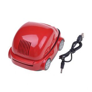   Car Shape Red USB Smokeless Ashtray Air Purifier by Carbon Filter
