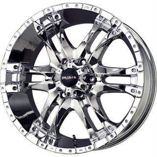 18 inch Ballistic Wizard chrome wheels rims 5x150 +30