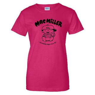 New Mac Miller Ladies T Shirt rap hip hop most dope thumbs up tee S 