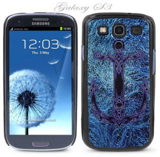    on Samsung Galaxy S3 Phone Cover Case ANCHOR BLUE ABYSS Logo Design