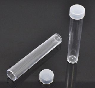 20 Acrylic Vial Storage Containers W/ Lid 7.6x1.5cm