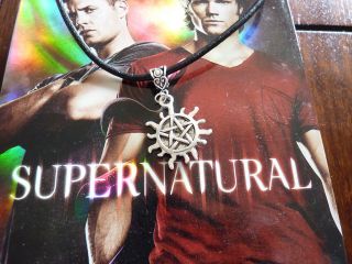 Supernatural Sam and Deans Protection Tattoo Necklace