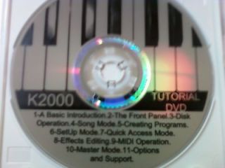 Kurzweil K2000 DVD ~ Keyboard/Rack Instructions Tutorial.
