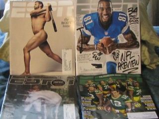 ESPN magazines Body Issue and Three Others 2012 NFL Etc.