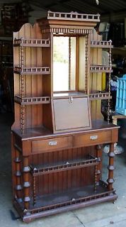Antique Spool Cabinet Etagere Desk 100s of commercial & Industrial 