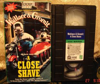 Wallace & Gromit A CLOSE SHAVE vhs video VERY GOOD COND Unlimited 
