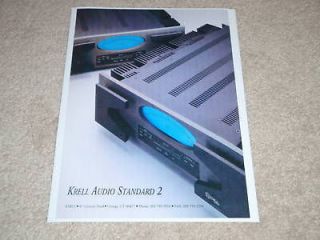 Krell Audio Standard 2 Amplifier Ad,1996,1 pg,Beautiful