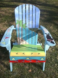 Hand painted Adirondack Chair Ocean theme