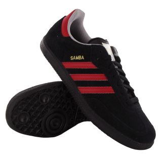 Adidas Samba Suede Black Red Mens Trainers