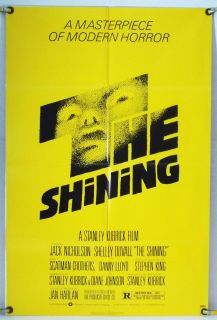   SHINING FF ORIG 1SH MOVIE POSTER JACK NICHOLSON STANLEY KUBRICK (1980