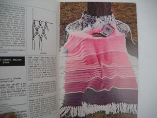 Afghans Coats & Clark Book No. 238 Knit & Crochet Vintage Booklet