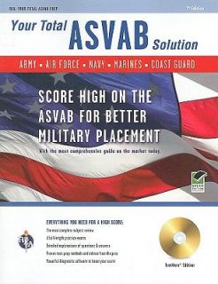 ASVAB Your Total Solution by Wallie Walker Hammond 2010, Paperback 