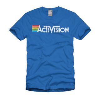 Activision Gamer Logo Vintage T Shirt Atari Distressed Style Video 