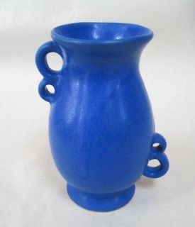 American Art Pottery Double Ring Handled 6 Vase
