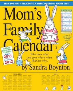 Moms Family Calendar 2012 17 Month School Year Calendar August 2011 