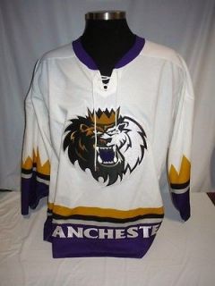 Manchester Monarchs AHL Game Issued White Blank SP Hockey Jersey in 