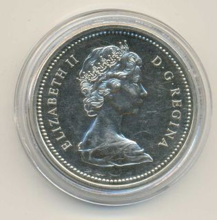 Canada Parliament Library Silver Dollar 1976 UNC
