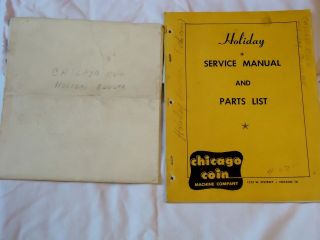 1954 CHICAGO COIN HOLIDAY BOWLER MANUAL AND SCHEMATIC