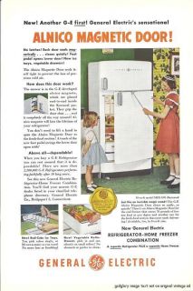 1950 General Electric 3 Vintage Print Ads Television,Dishwasher 