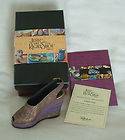 Just The Right SHOE Style GOLDEN LEAF Raine 1942 Design WEDGE HEEL 