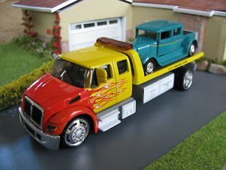 AWESOME 1/64 CUSTOM FLAT BED TOW TRUCK FOR DIORAMA OR DCP LAYOUT 