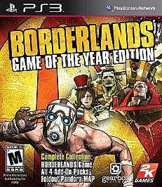 Borderlands (Game of the Year Edition) (Sony Playstation 3) Gearbox