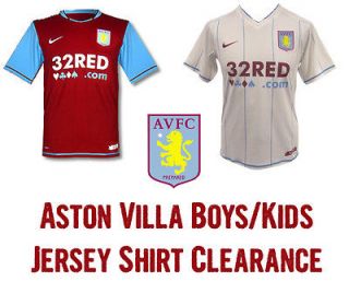   VILLA NIKE Boys Kids Junior Home & Away Jersey Shirt Soccer Football