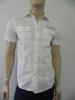 New Armani Exchange AX Mens Slim/Muscle Fit Button Front Shirt