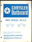 1971 CHRYSLER 12.9HP OUTBOARD MOTOR PARTS MANUAL / OB 1474