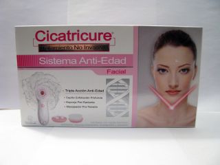 CICATRICURE Sistema Anti Edad BATTERY OPERATED facial SCRUBBER FAST 