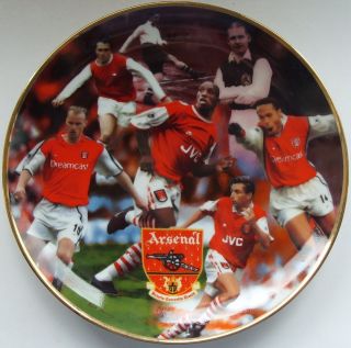 Danbury Mint Arsenal Football Club Collectors Plate Great Strikers