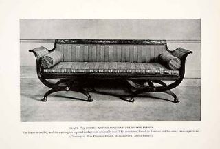   Double Xstool Couch Sofa London England Furniture Pillow Regency Art
