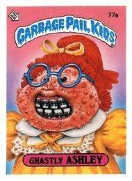 GARBAGE PAIL KIDS 2ND 2 77a GHASTLY ASHLEY gloss lm M