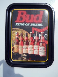 BUDWEISER BEER TRAY KING OF BEERS 1996 Near MINT