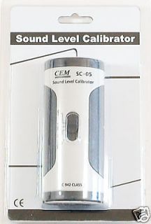 SC 05 Industrial Sound Level Meter Mic Calibrator 94 114 dB IEC 942 